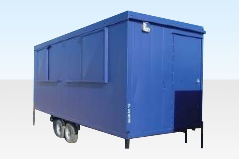 20ft x 7ft6in Steel Mobile Anti-Vandal Office