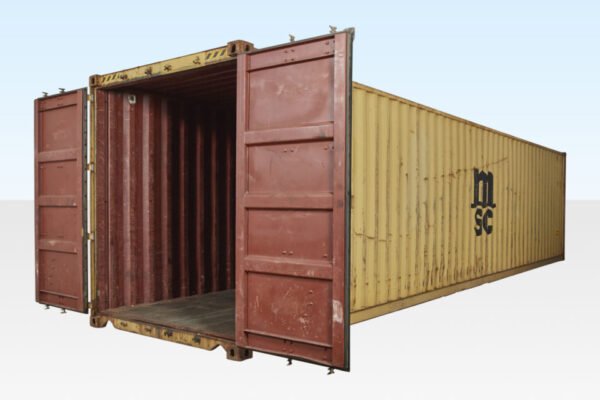 40FT X 8FT Used Shipping Container – High-Cube