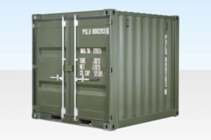 8FT One Trip Shipping Container Green RAL 6007